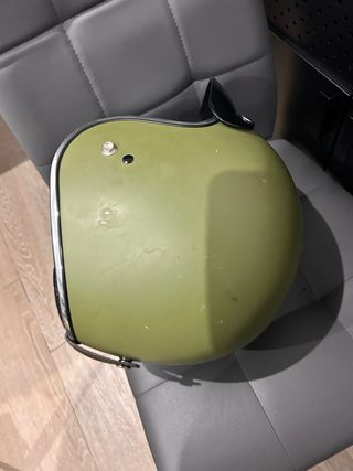 Casco Moto Jet Verde Militar