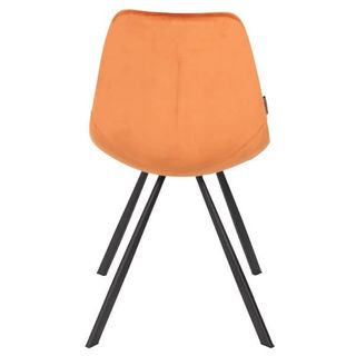 Silla Franky Velvet Orange de Dutchbone