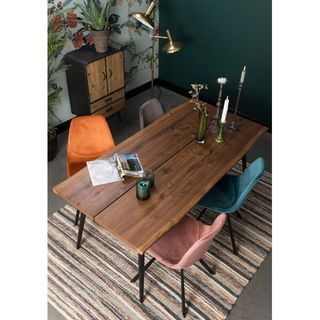 Silla Franky Velvet Orange de Dutchbone