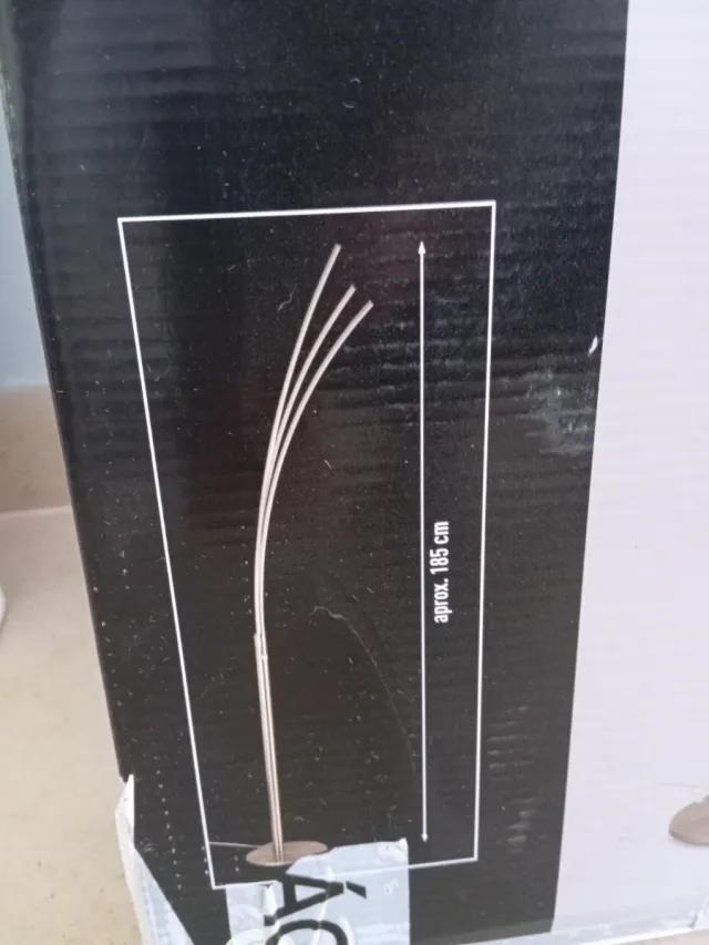 Lámpara LED de pie  blanca