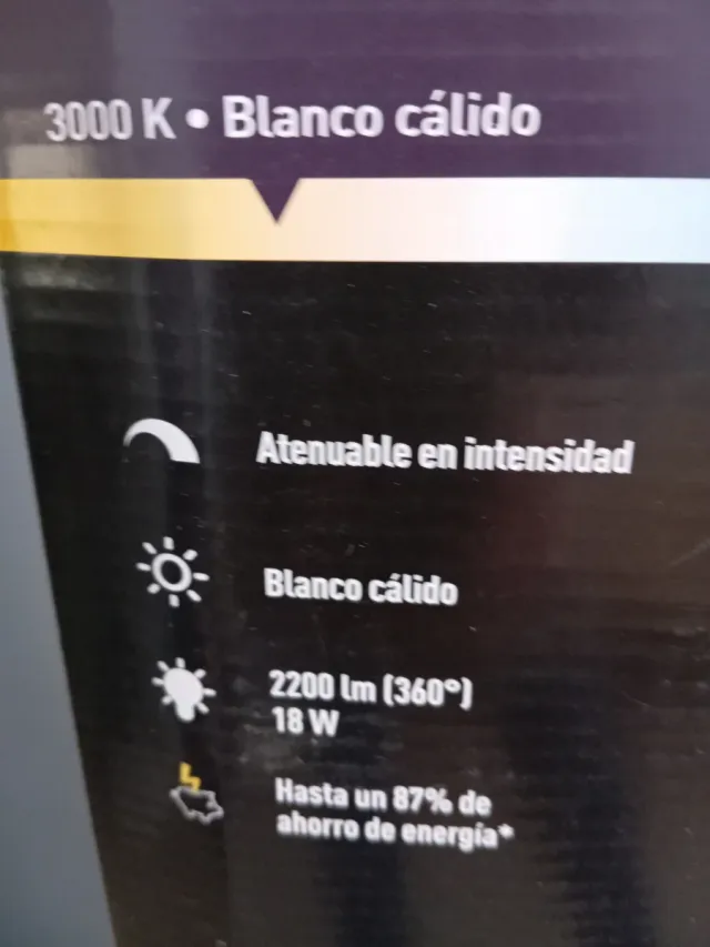 Lámpara LED de pie  blanca