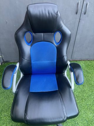 Silla Gamer Negra y Azul
