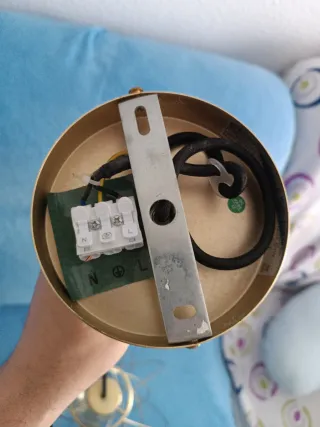 Lámpara colgante dorada Leroy Merlin