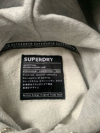 Vestido Sudadera Superdry Gris Talla M/L