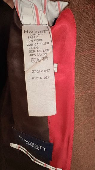 Americana hombre Hackett Marrón Cuadros