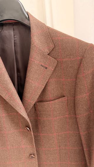 Americana hombre Hackett Marrón Cuadros