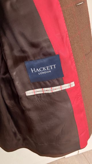 Americana hombre Hackett Marrón Cuadros