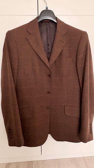 Americana hombre Hackett Marrón Cuadros