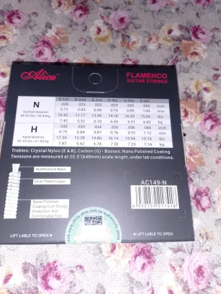 Cuerdas Guitarra Flamenco Alice AC149