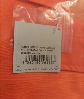 Chaqueta alta visibilidad nueva con etiqueta 3XL
