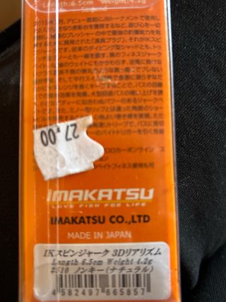 Imakatsu Jerk Spin 6.5cm Señuelo Pesca