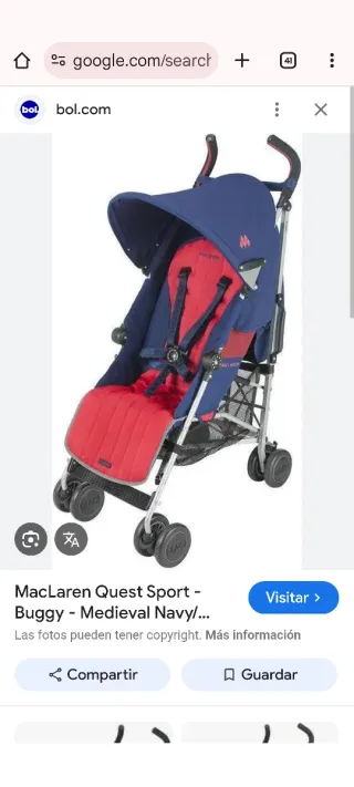 Carro McLaren Quest Sport Azul Navy/Rojo