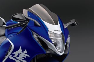 Suzuki Hayabusa Azul y Blanca
