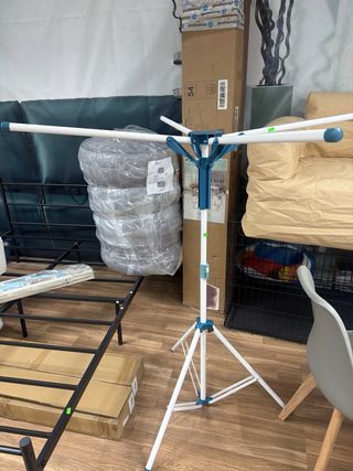 Tendedero Plegable 4 Alas Metal/Plástico