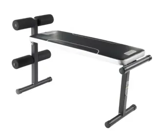 Banco Abdominales y Pesas Negro