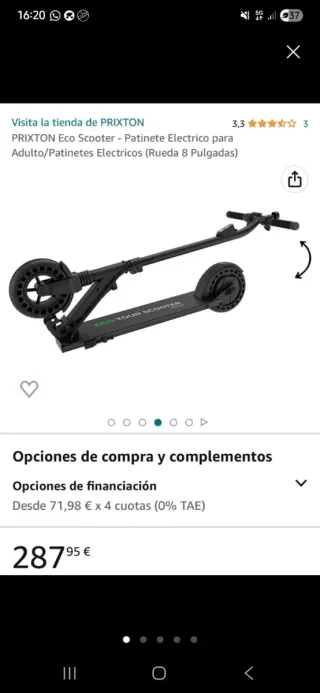 Patinete Eléctrico Plegable ECO URBAN SCOOTER