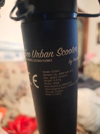 Patinete Eléctrico Plegable ECO URBAN SCOOTER