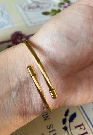 Bracciale a fascia con cuore e iniziale G