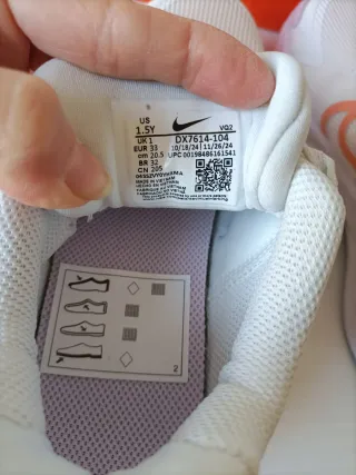 Nike bambina comode lacci finti arancioni