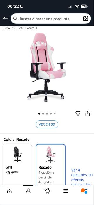 Sedia da Gaming IntimaTe WM Heart Rosa