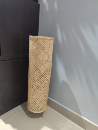 Lámpara de pie o mesa de bambú sin instalación