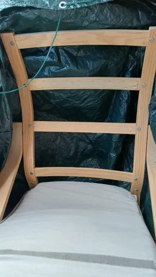 Sillón Poäng Ikea Chapa Abedul/Knisa Beige