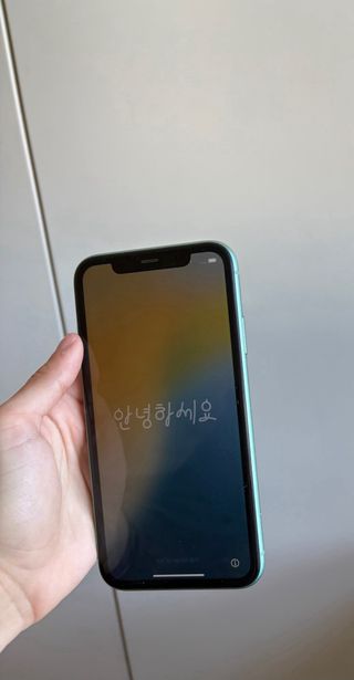 iPhone 11 Celeste.