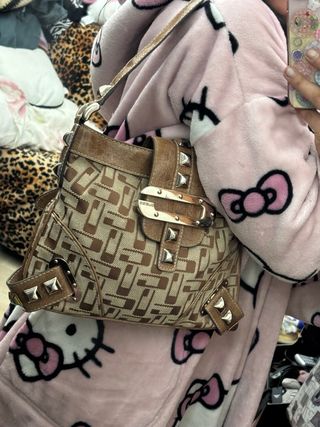 Borsa Guess Vintage Y2K Grunge Beige/Marrone