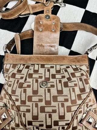 Borsa Guess Vintage Y2K Grunge Beige/Marrone