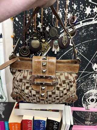 Borsa Guess Vintage Y2K Grunge Beige/Marrone