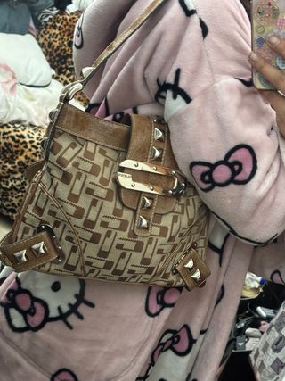 Borsa Guess Vintage Y2K Grunge Beige/Marrone