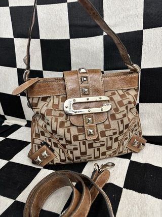 Borsa Guess Vintage Y2K Grunge Beige/Marrone