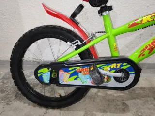 Bicicleta Infantil 16 Verde y Roja