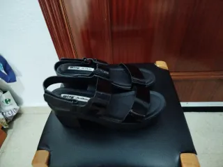 Sandalias de plataforma negras