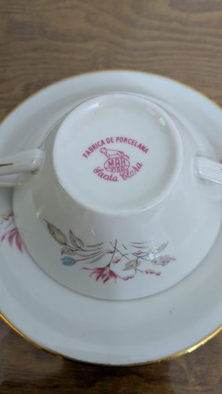 Juego Consomé Porcelana Santa Clara