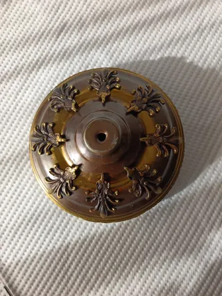 Pie de lámpara decorativo metal