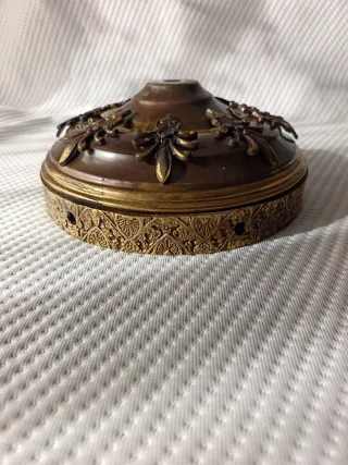 Pie de lámpara decorativo metal