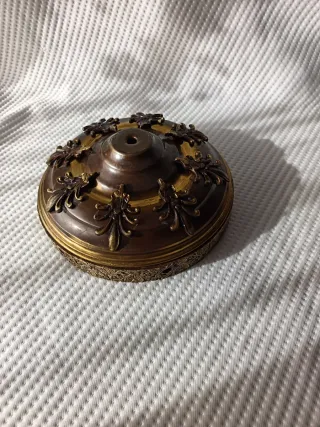 Pie de lámpara decorativo metal