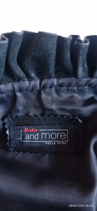 Cazadora de piel auténtica negra