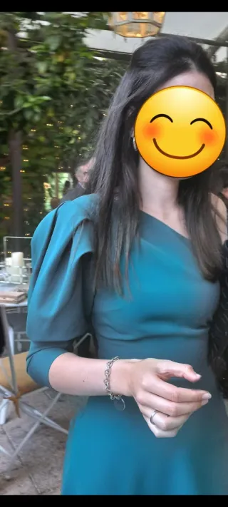 Vestido fiesta un hombro