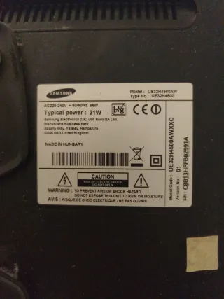 Samsung Smart TV 32 para colgar pared.