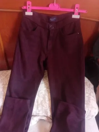 Pantalón aterciopelado mujer talla S