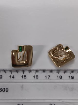 Pendientes Oro 18k con esmeraldas
