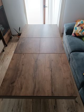Mesa extensible de salón madera