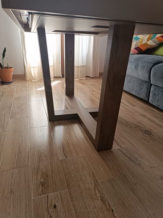 Mesa extensible de salón madera