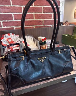 Bolso Prada Negro Piel Suave