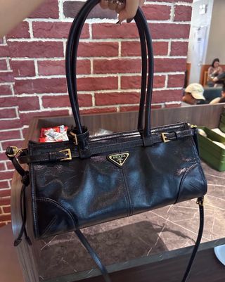 Bolso Prada Negro Piel Suave