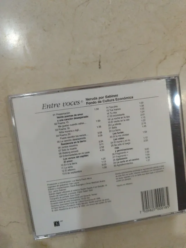 CD Neruda por Sabines