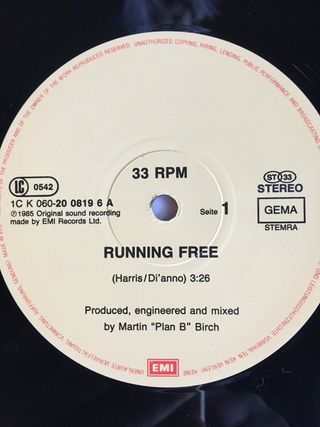 Iron Maiden Running Free Maxi-Single
