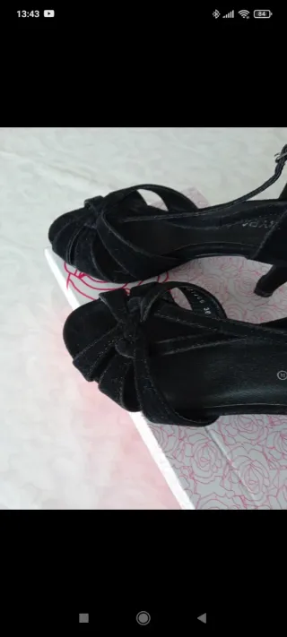 Sandalias Marypaz Negras Tacón